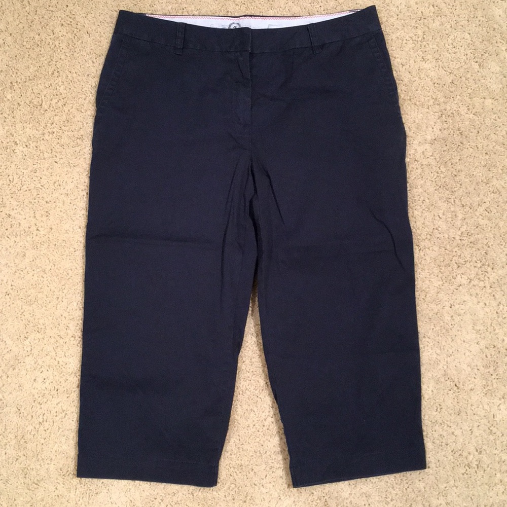 Navy blue capris 14R
